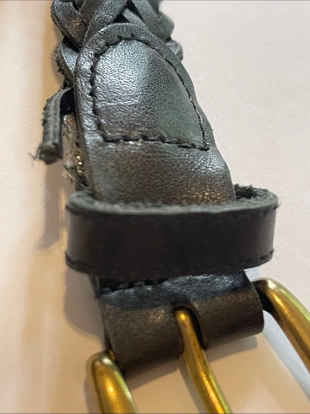 Vtg Surrey Braided Leather Belt